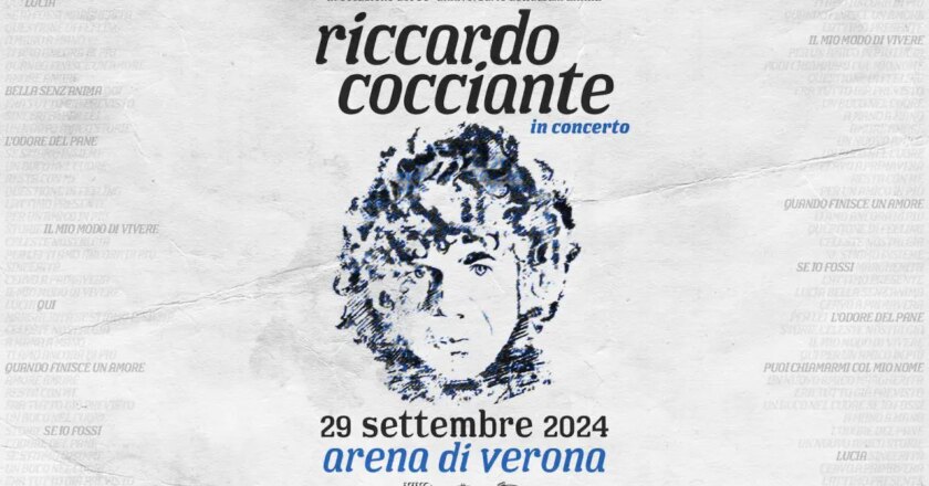 Riccardo Cocciante torna in concerto il 29 settembre all’Arena di Verona