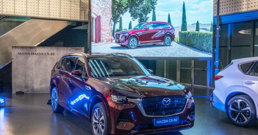 Mazda CX-80, “prima” della nuova ammiraglia al Salone di Torino