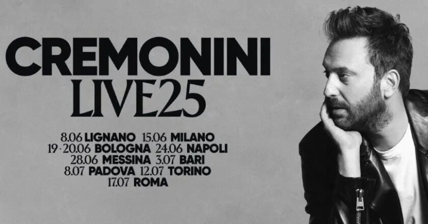 Cremonini Live25, raddoppiano appuntamenti a Roma e Bari